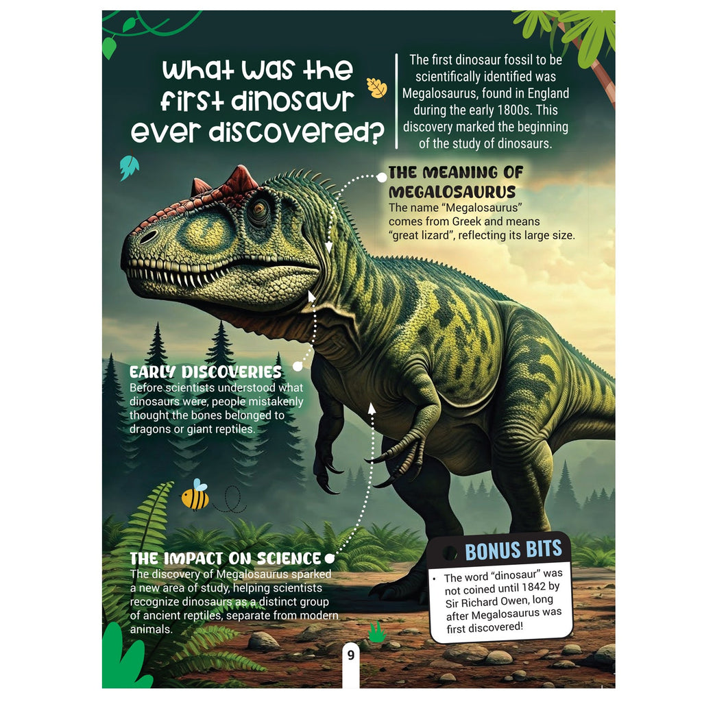 Dreamland Publications Factopedia: Dino Discovery – Fascinating Dinosaur Facts for Kids Age 6+ | Learn About Prehistoric Giants with Fun, Easy-to-Understand Info