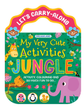 Dreamland Publications Jungle- Let's Carry-Along Activity, Colouring Book for Kids Age 3 -8 years (My Very Cute Activities Series)