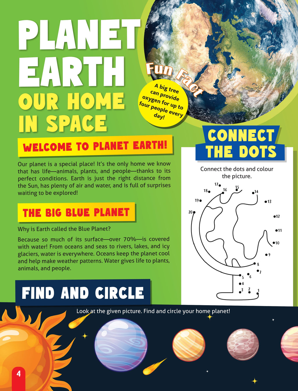 Dreamland Publications Junior Genius: Our Amazing Planets – A Fun-Filled Learning Book for Kids Age 7+ | Discover Earth, Mars, Jupiter & More with Facts, Activities, and Quizzes