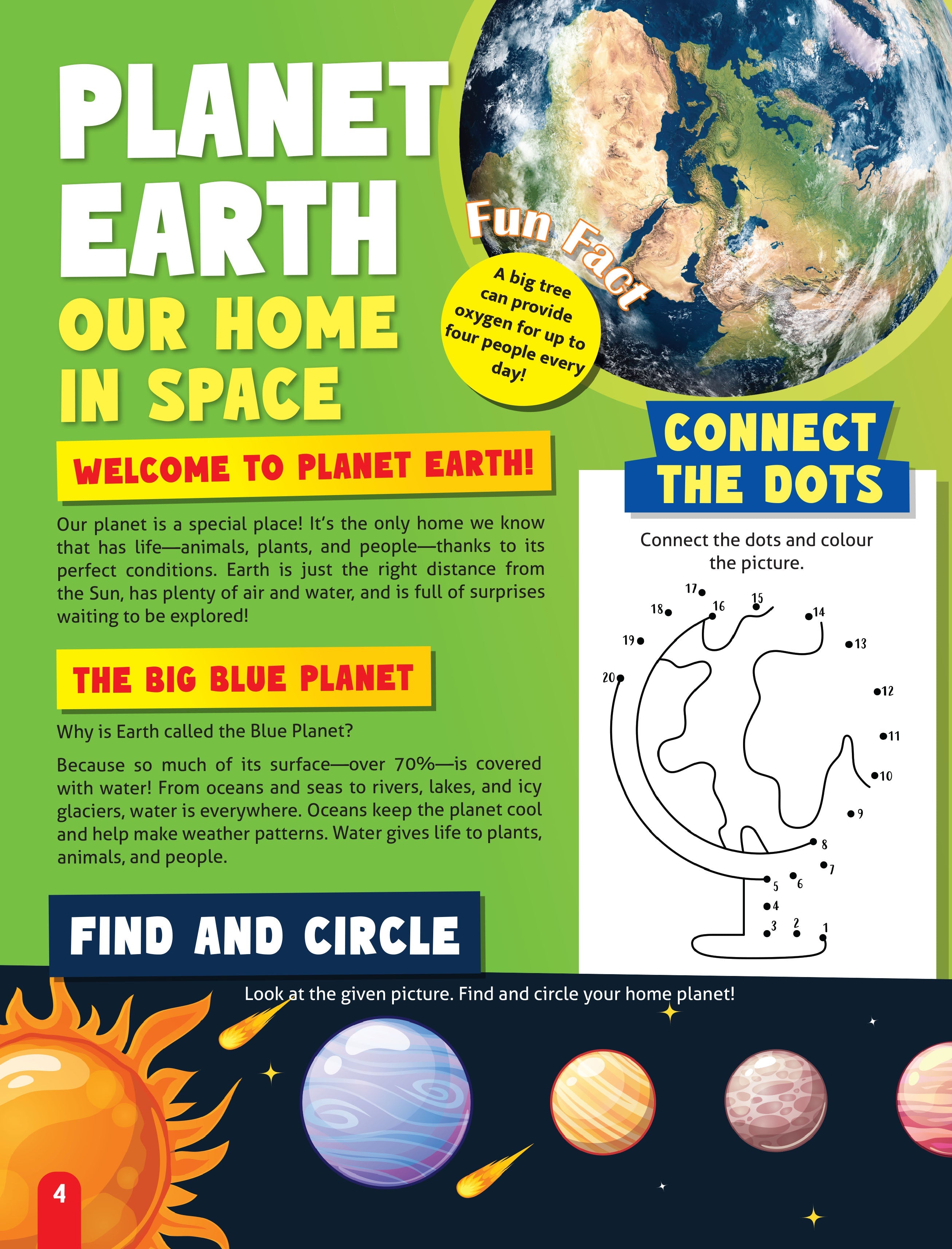 Dreamland Publications Junior Genius: Our Amazing Planets – A Fun-Filled Learning Book for Kids Age 7+ | Discover Earth, Mars, Jupiter & More with Facts, Activities, and Quizzes