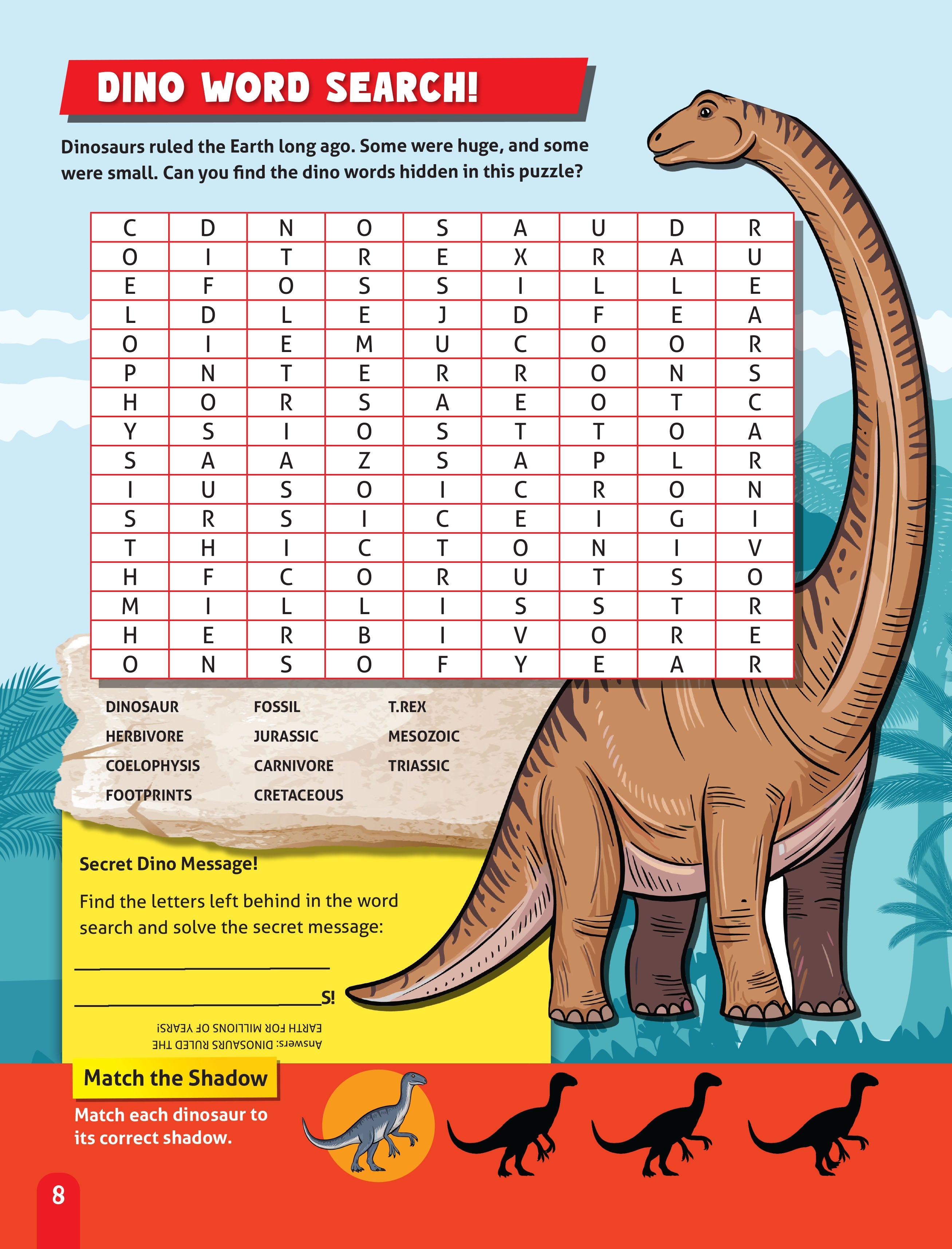 Dreamland Publications Junior Genius: Dino Discovery – A Fun-Filled Learning Book for Kids Age 7+ | Explore the World of Dinosaurs with Facts, Games, Puzzles