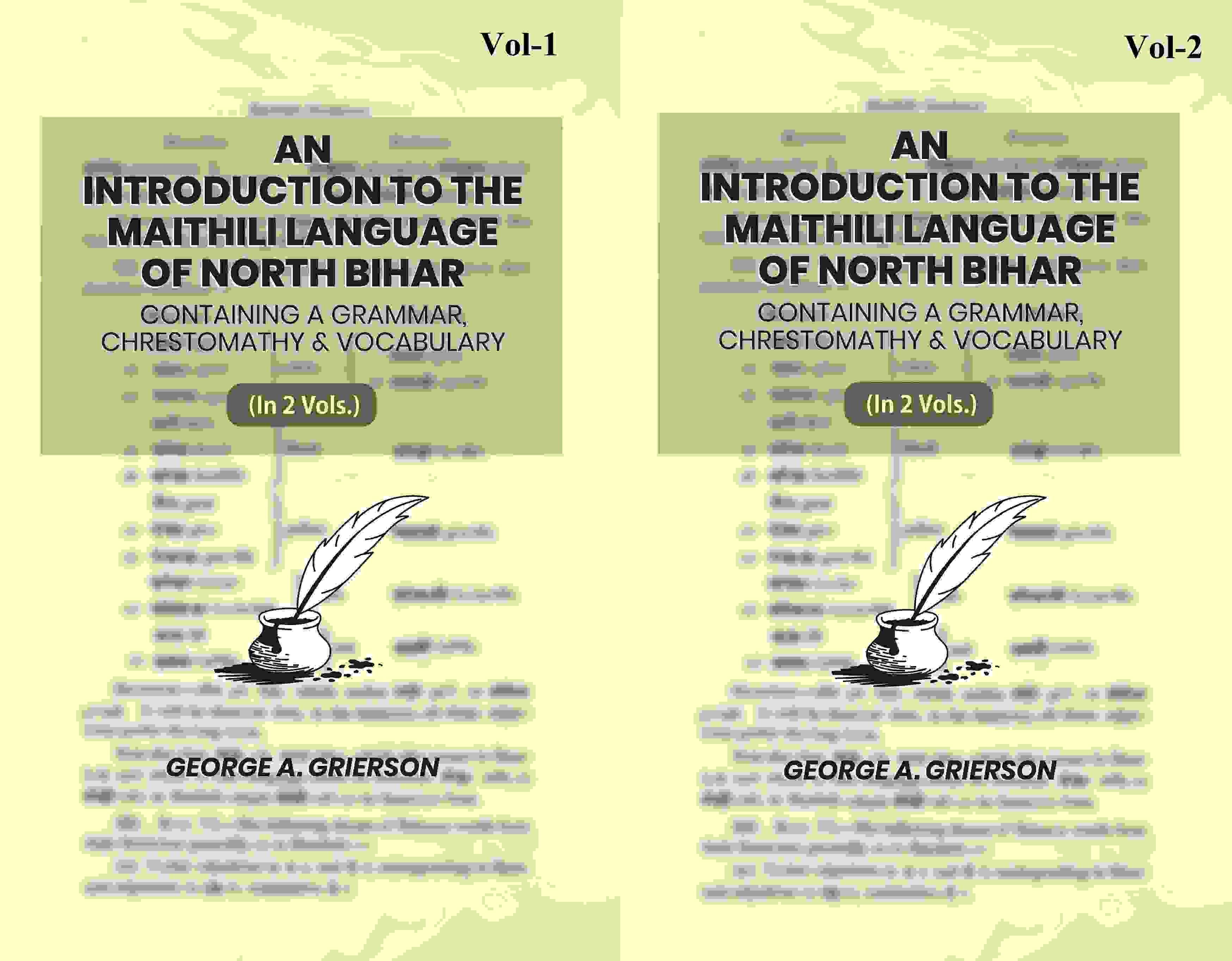 An Introduction To The Maithili Language of North Bihar: Containing A Grammar, Chrestomathy & Vocabulary (2 Parts) - Gyan Books