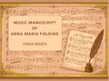 Music manuscript of Anna Maria Fielding - Gyan Books