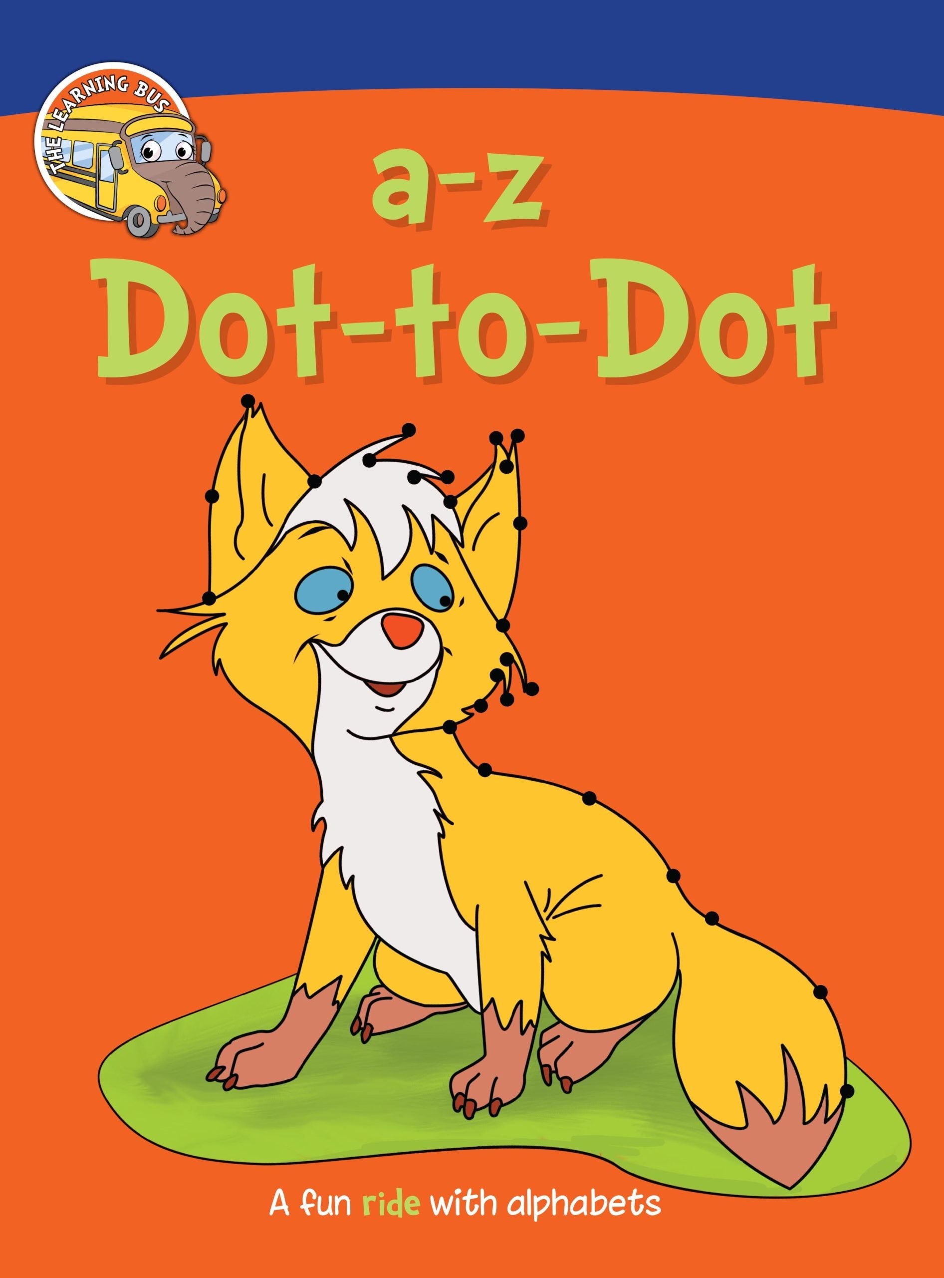 a-z Dot-to-Dot A Fun Ride with lowercase Alphabet Activity Books - Om Books