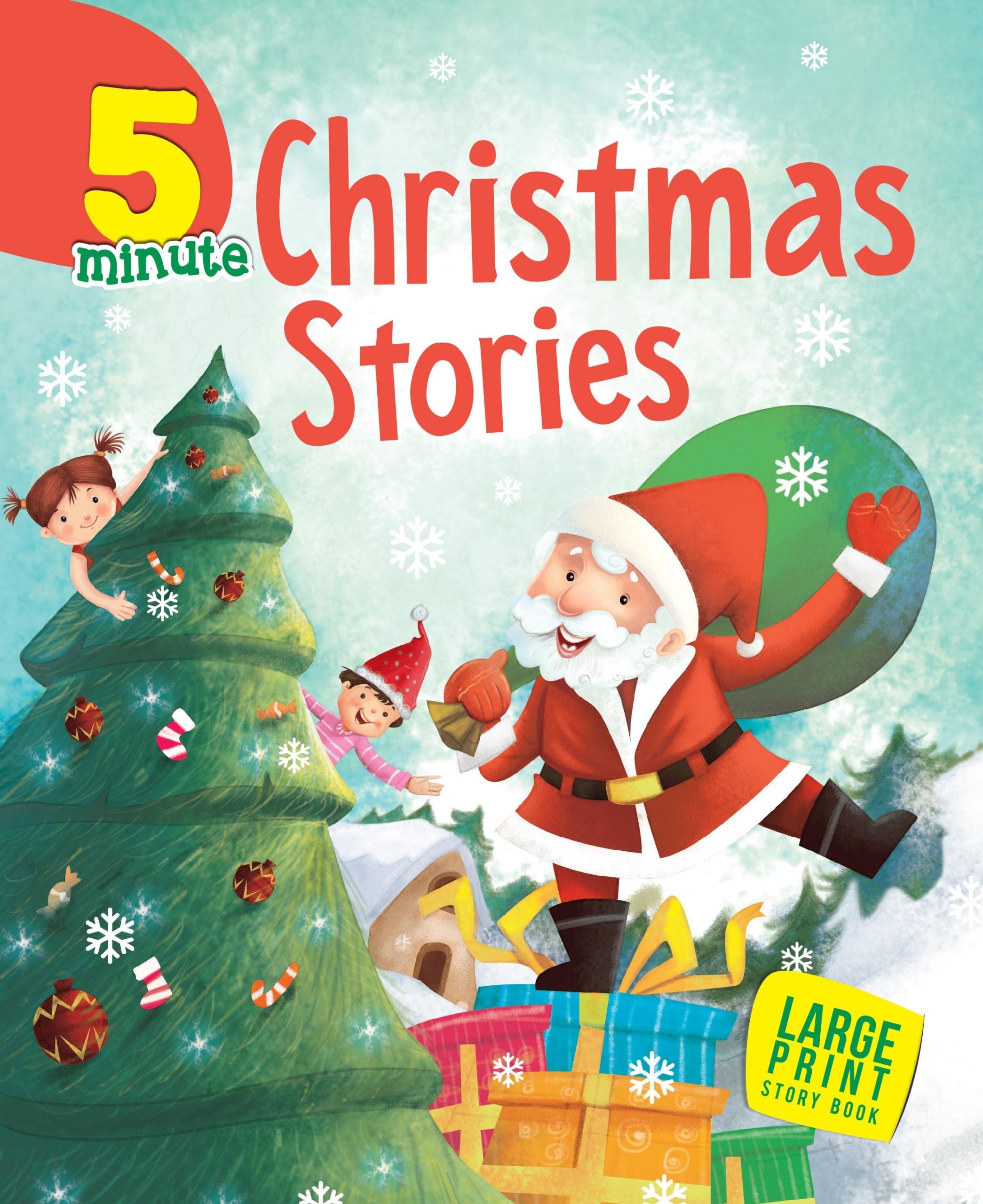 5 Minute Christmas Stories : Large Print - Om Books
