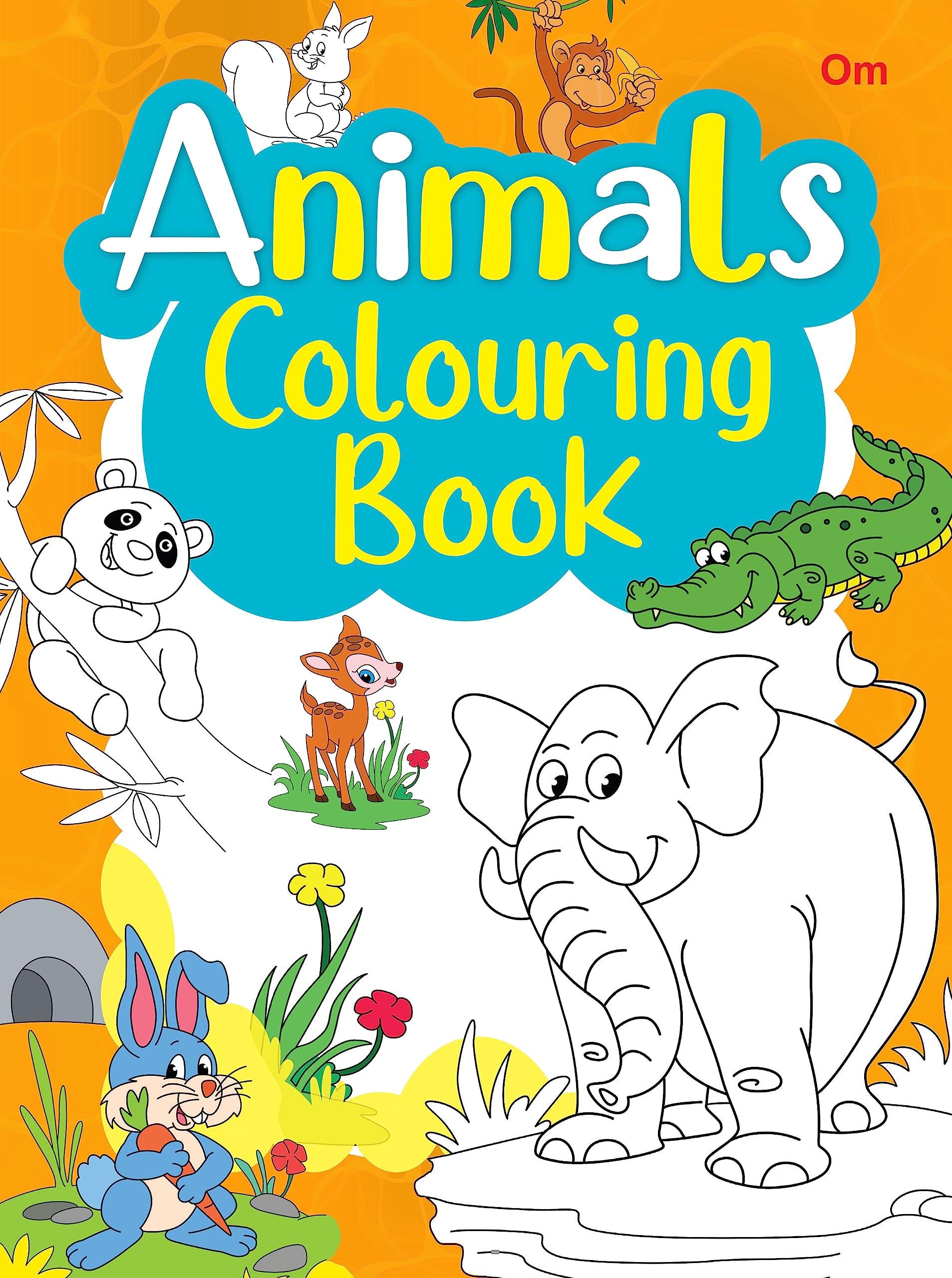 Animals Colouring Book - Om Books