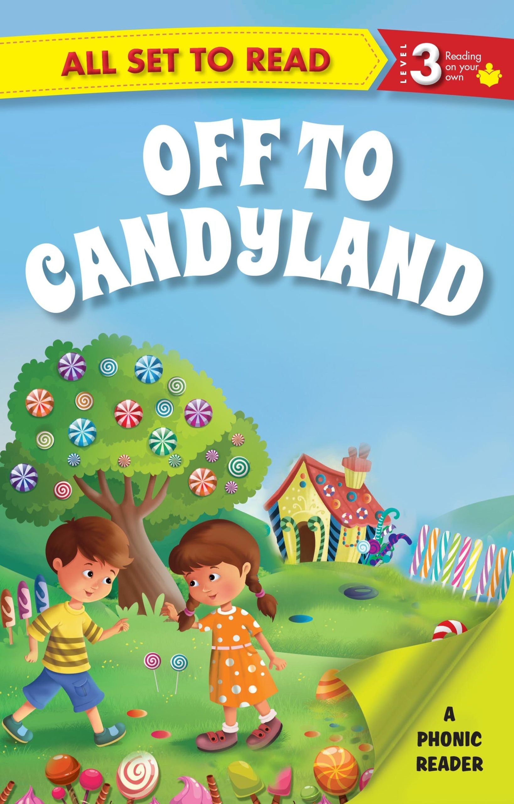 All set to Read A Phonics Reader Off to Candyland - Om Books