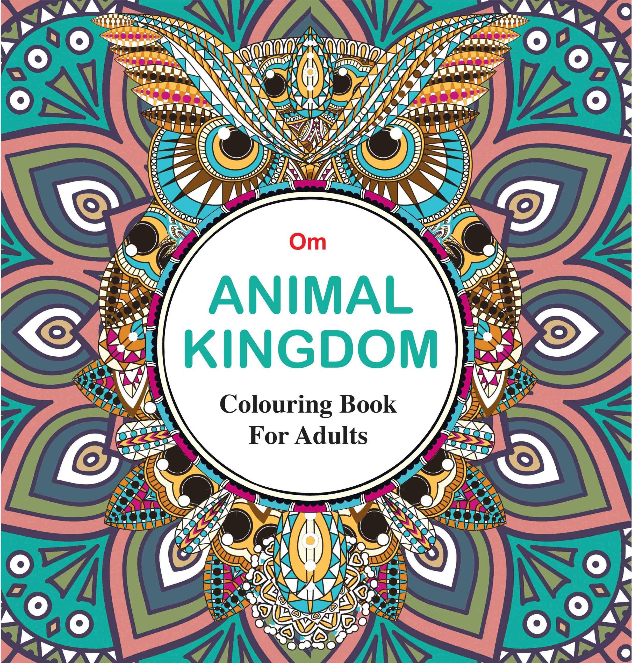 Adult Colouring Book : Animal Kingdom by Om Books Editorial Team - Om Books