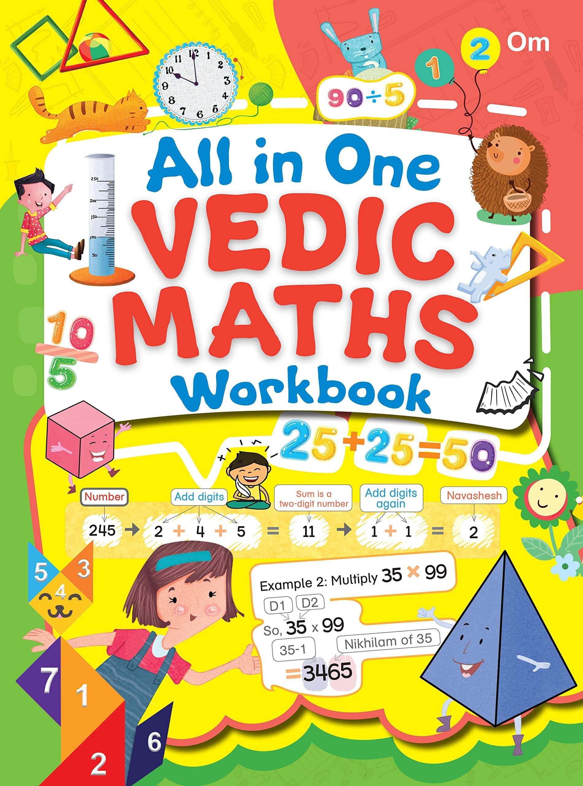 All in One Vedic Maths Workbook (Binder) - Om Books