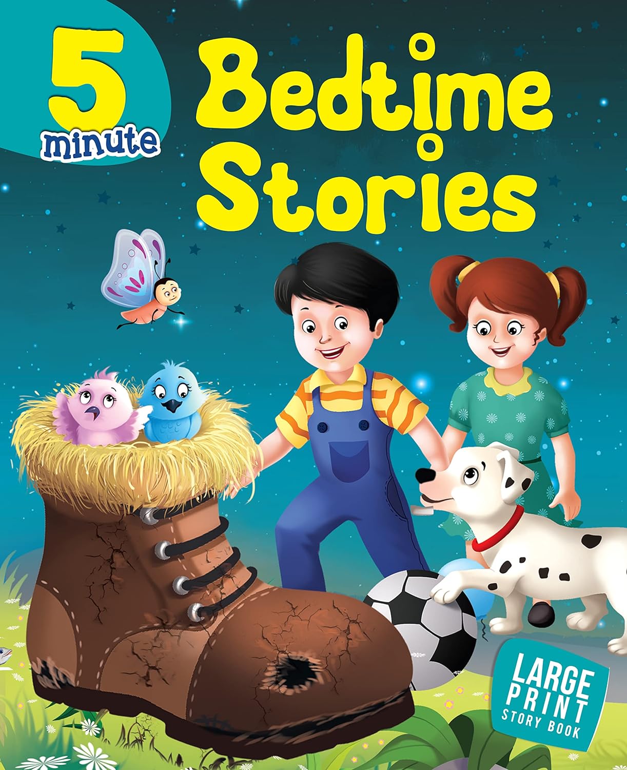5 Mintute Bedtime Stories : Large Print (Paperback) - Om Books