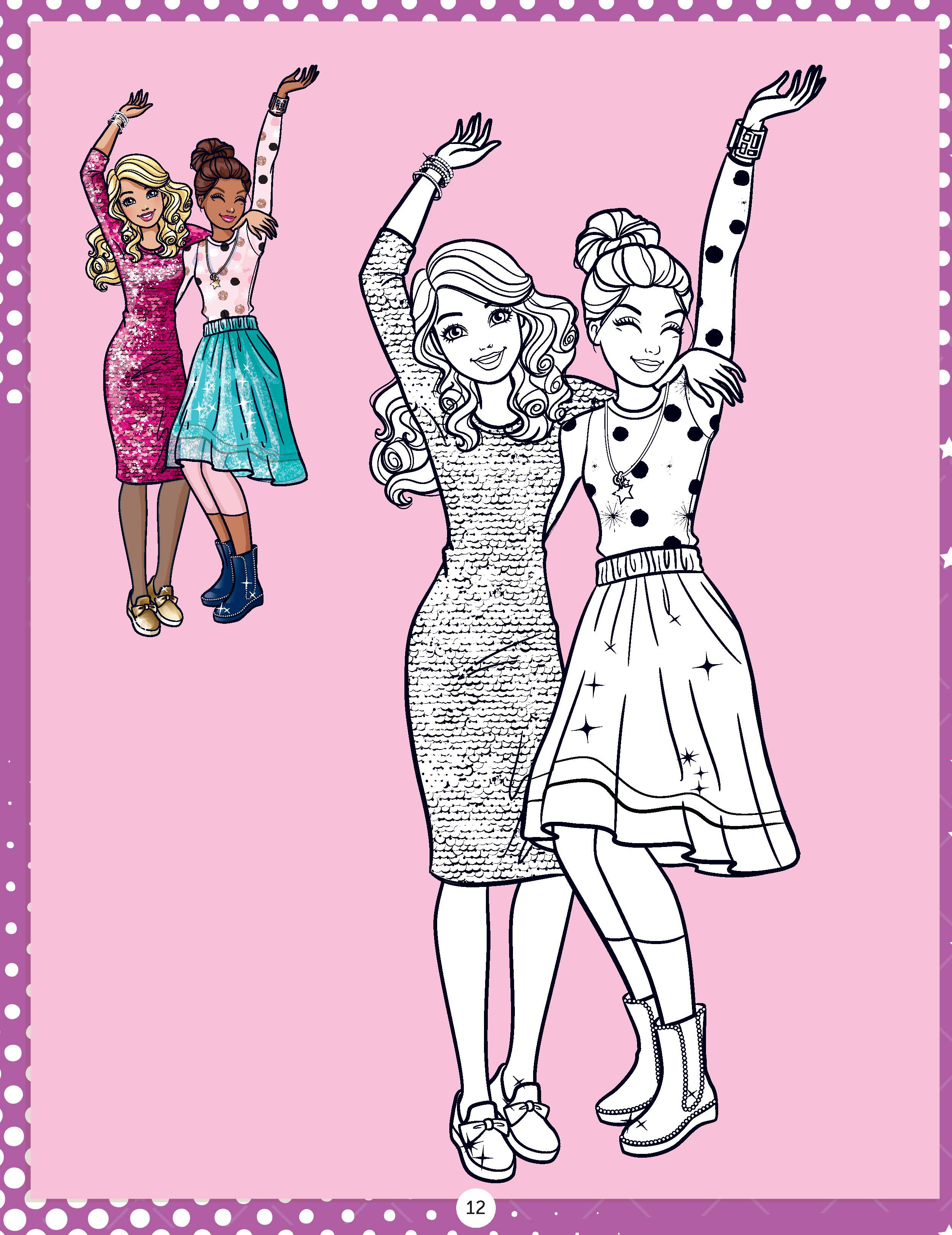 Dreamland Publications Barbie Copy Colouring Book