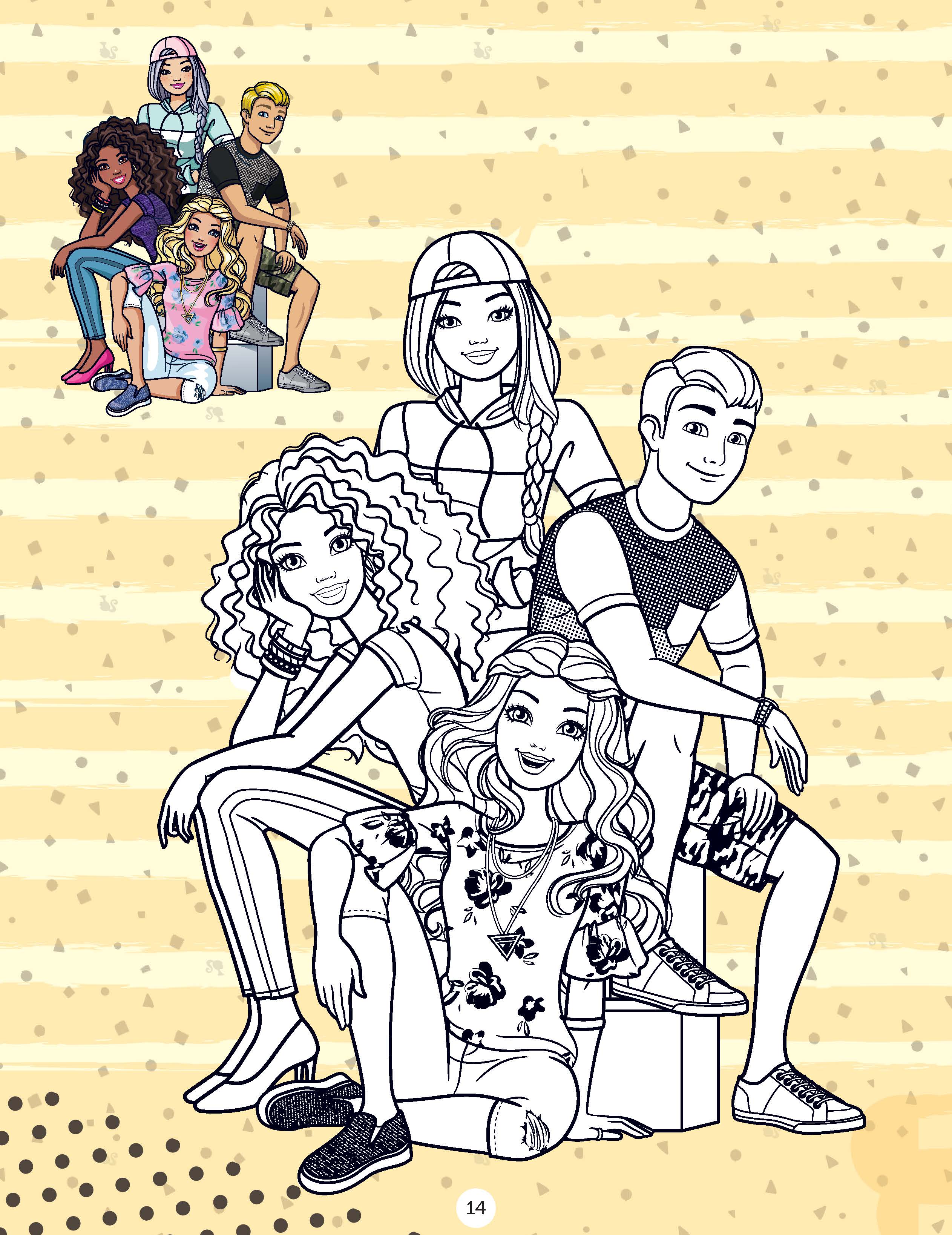 Dreamland Publications Barbie Copy Colouring Book