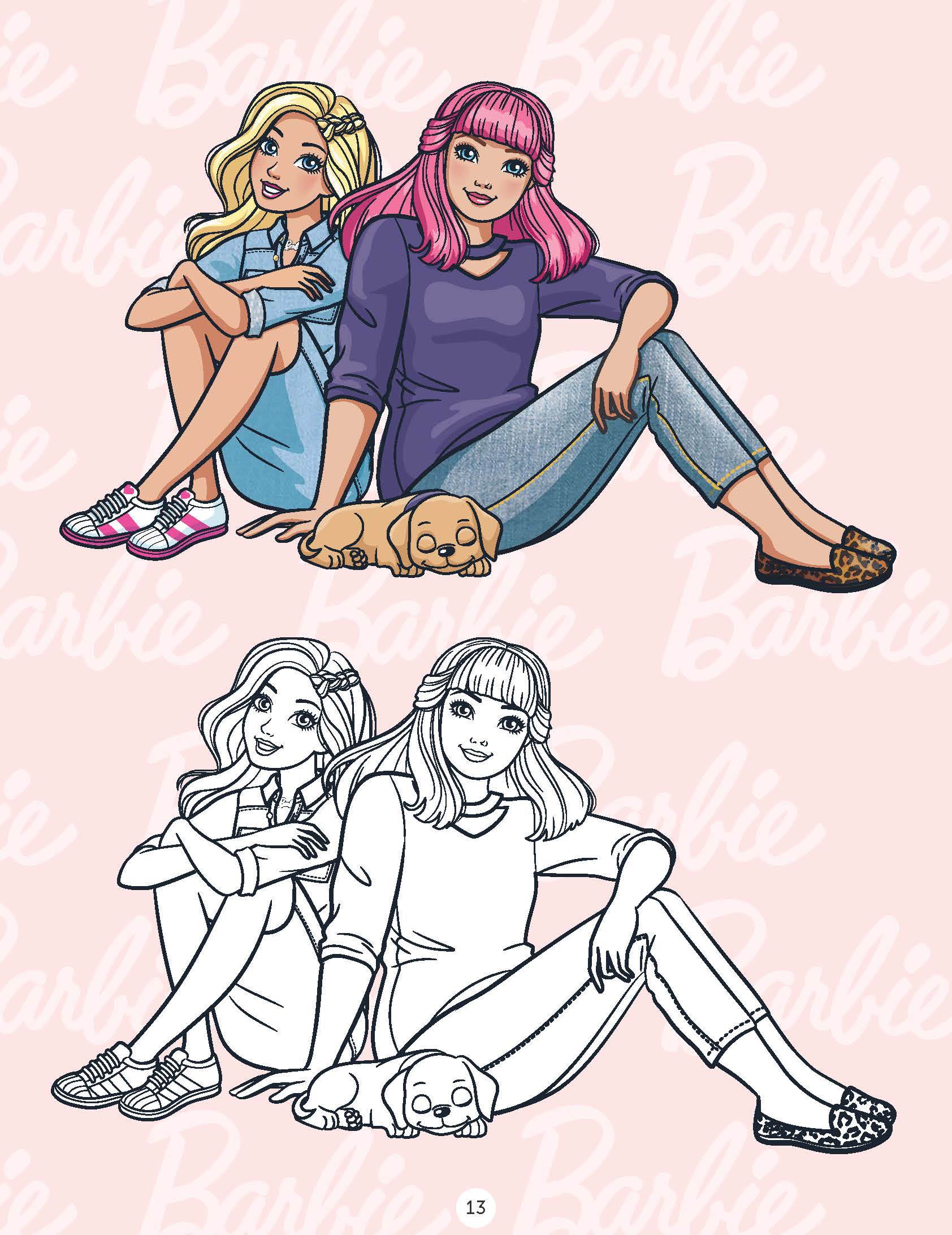 Dreamland Publications Barbie Copy Colouring Book