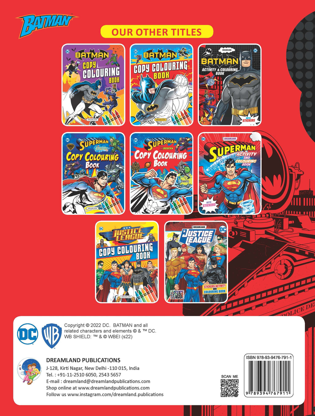 Dreamland Batman Activity and Colouring Book