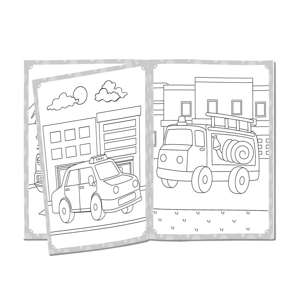 Dreamland Publications My Ultimate Vehicles Colouring Fun Book with Free Crayons : Children's Colouring Book