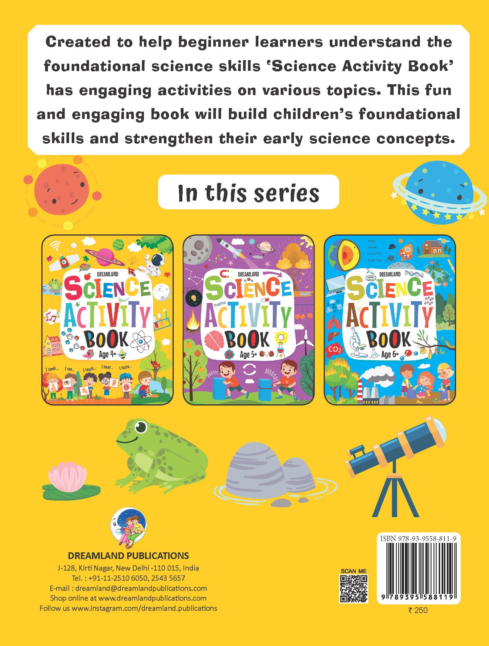 Dreamland Publications Science Activity Book Age 4+ : Children's Interactive & Activity Book