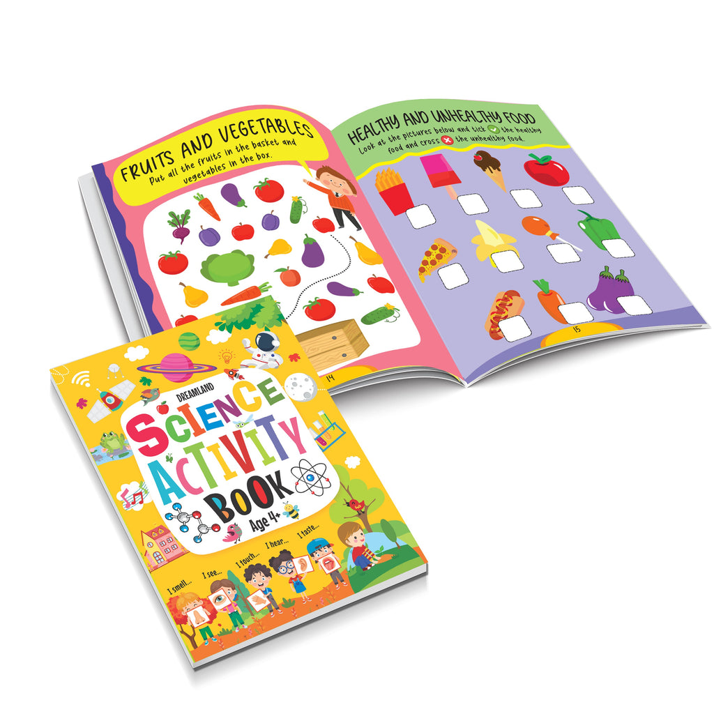 Dreamland Publications Science Activity Book Age 4+ : Children's Interactive & Activity Book