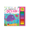 Dreamland Publications Fingerprint Art Activity Book for Children - Ocean with Thumbprint Gadget