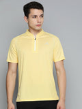 Alcis Men Mandarin Collar Dry Tech Slim Fit T-shirt
