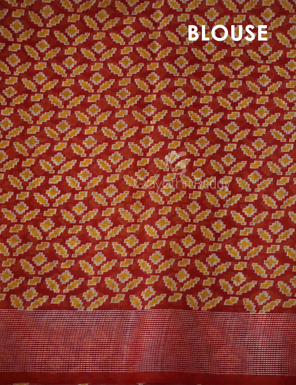Green Colored Patan Patola Semi Chanderi Saree By Gayathri Reddy Designer Studio