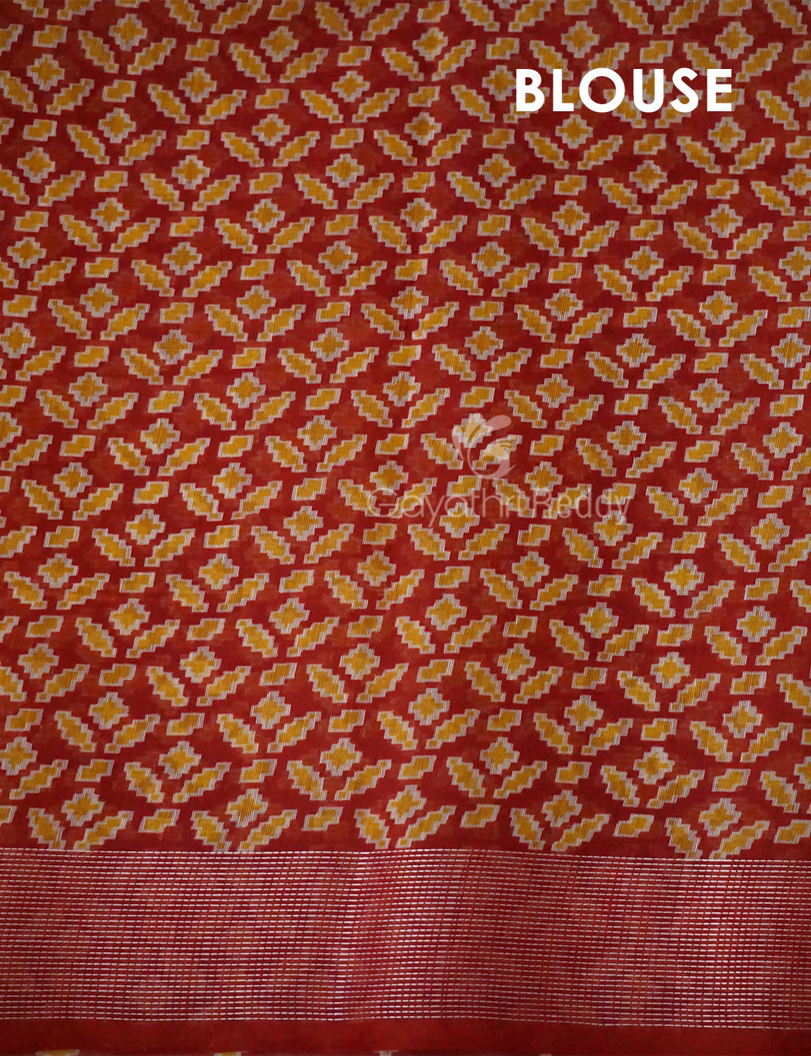 Green Colored Patan Patola Semi Chanderi Saree By Gayathri Reddy Designer Studio