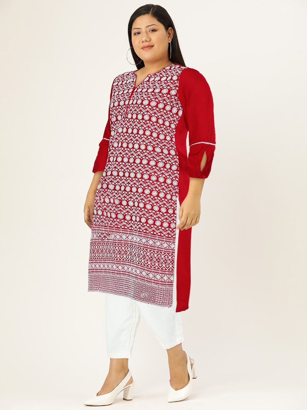 HERE&NOW Embroidered Thread Work Kurta