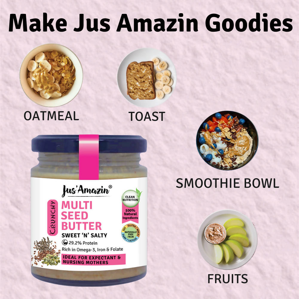 Jus Amazin Multi seed Butter Sweet N Salty