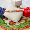 Indianvibez Colourful Beads With Stone Fancy Rakhi