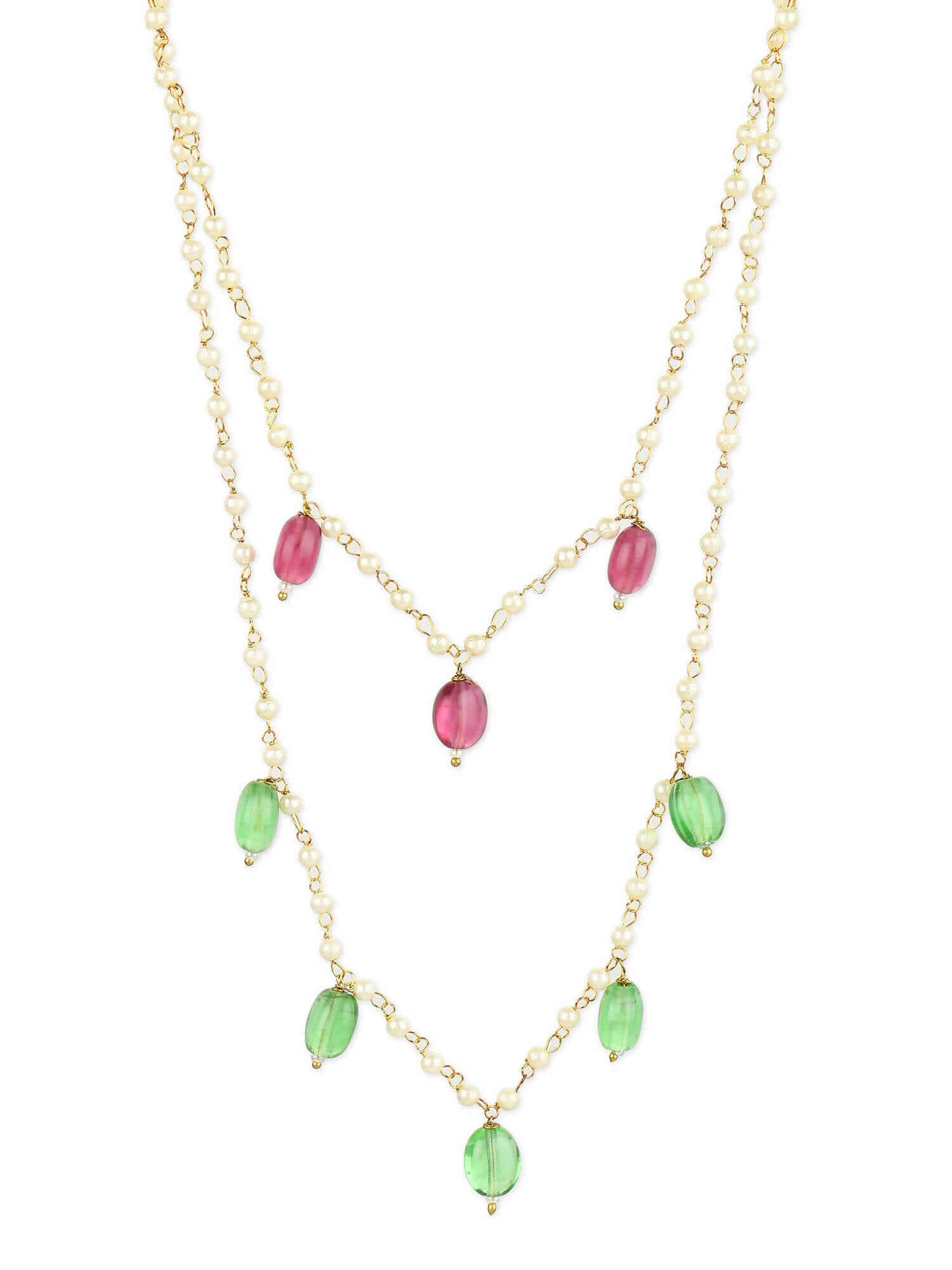 Women's Gold-Polished Necklace - Ruby Raang