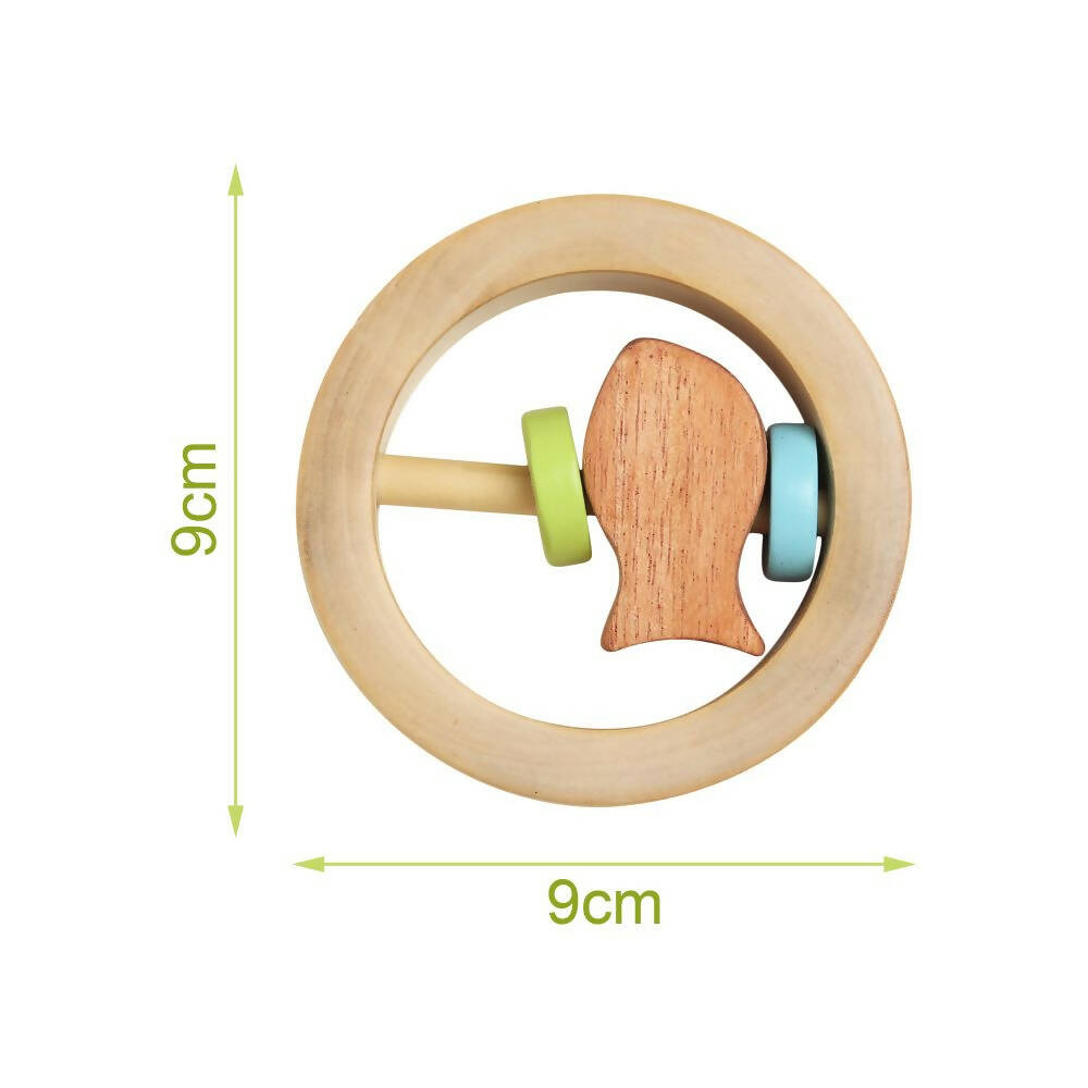 Matoyi Fishy Foo?Baby Rattle & Neem Teether Combo