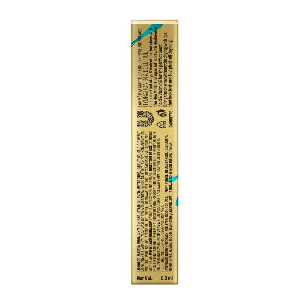Lakme 9to5 Hya Matte Liquid Lipstick + Hyaluronic Acid - Powersuit Pink
