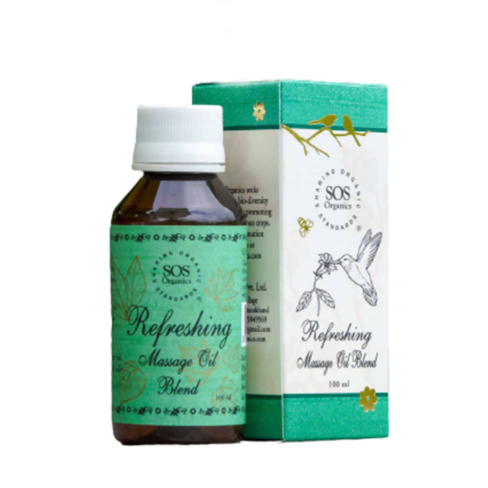 SOS Organics Refreshing Massage Oil Blend
