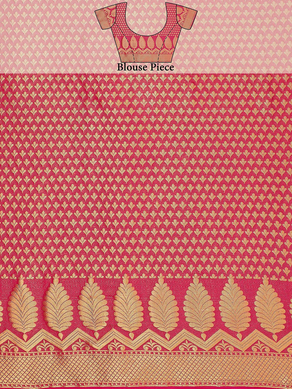 Mimosa Women's Mysore Silk Pink Saree