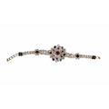 Rounded Colorful Stones Chain Rakhi