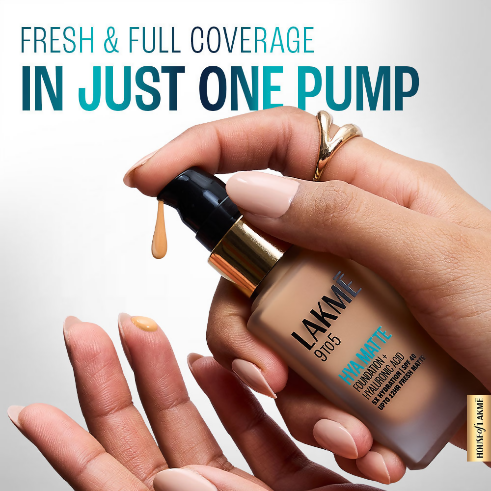 Lakme 9to5 Hya Matte Foundation + Hyaluronic Acid - Cool Tan