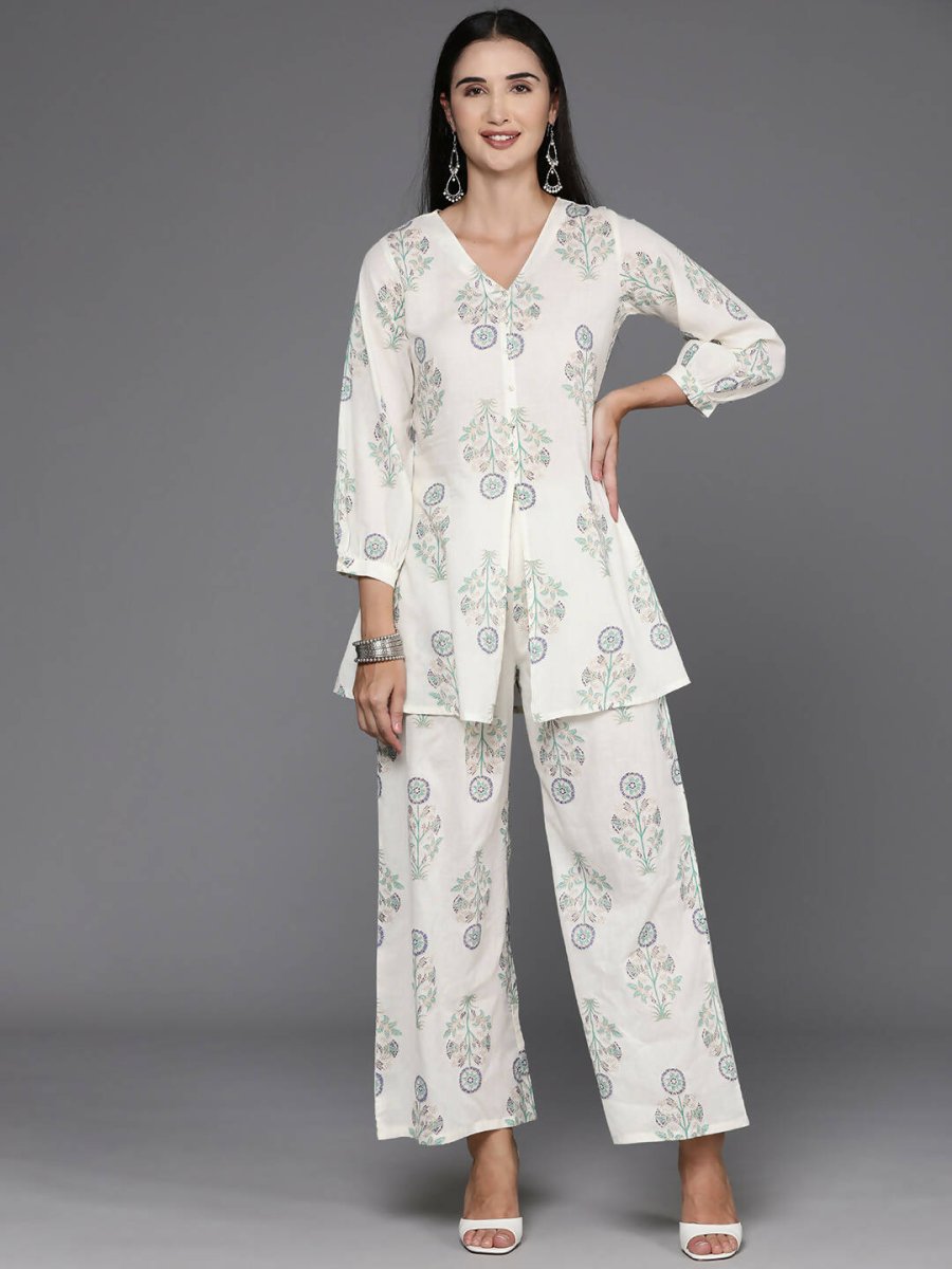 Ahalyaa Women's Traditional Wear Co-ods - Off White