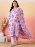 Sztori Women Floral Printed Regular Kurta with Trousers & With Dupatta