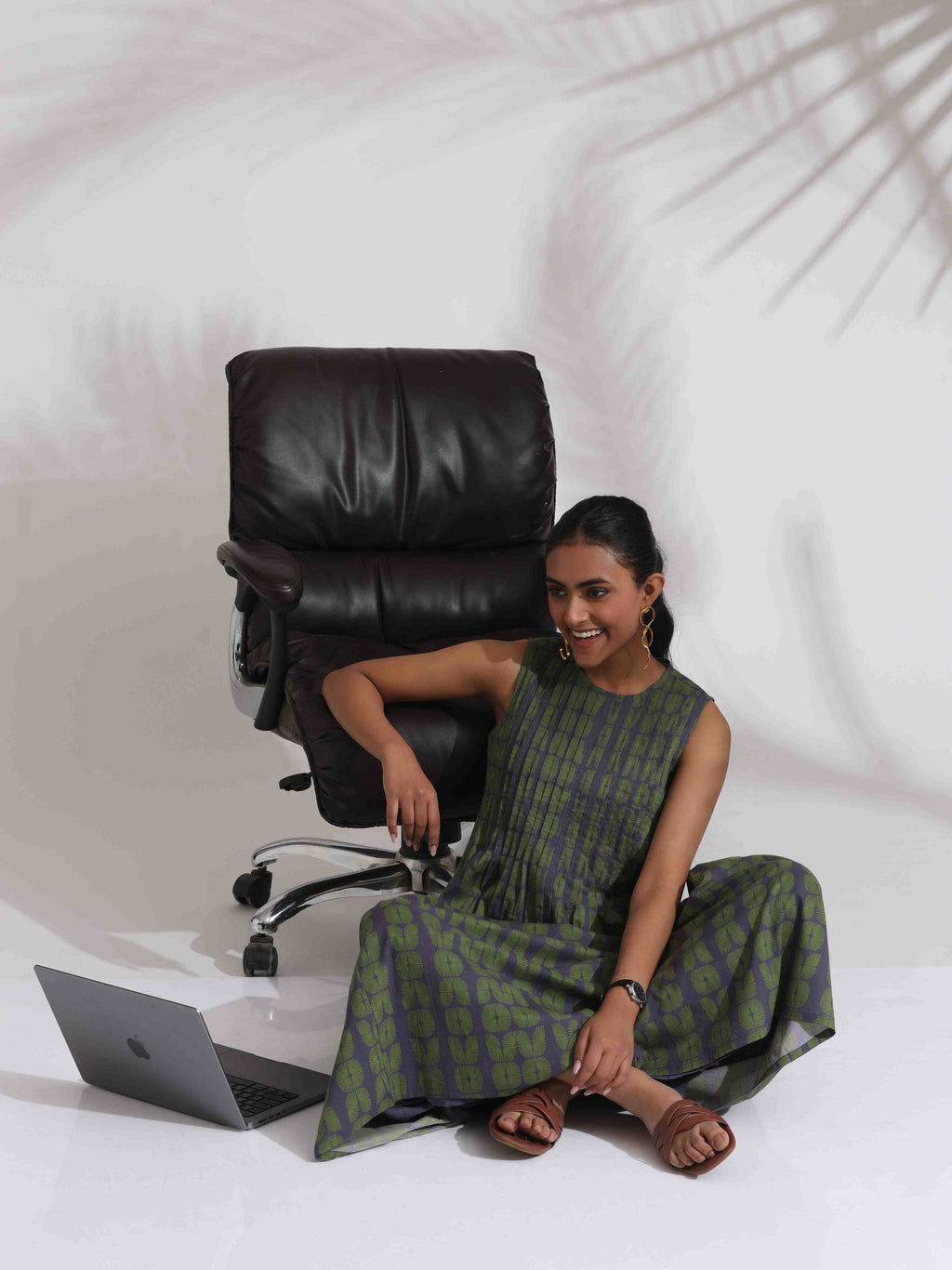trueBrowns Grey Cotton Skirt Co-ord Set