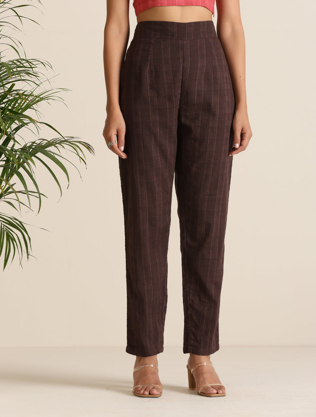trueBrowns Cola Cotton Dobby Pant Suit Set