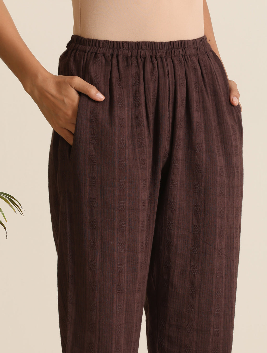 trueBrowns Cola Cotton Dobby Relaxed Co-ord Set