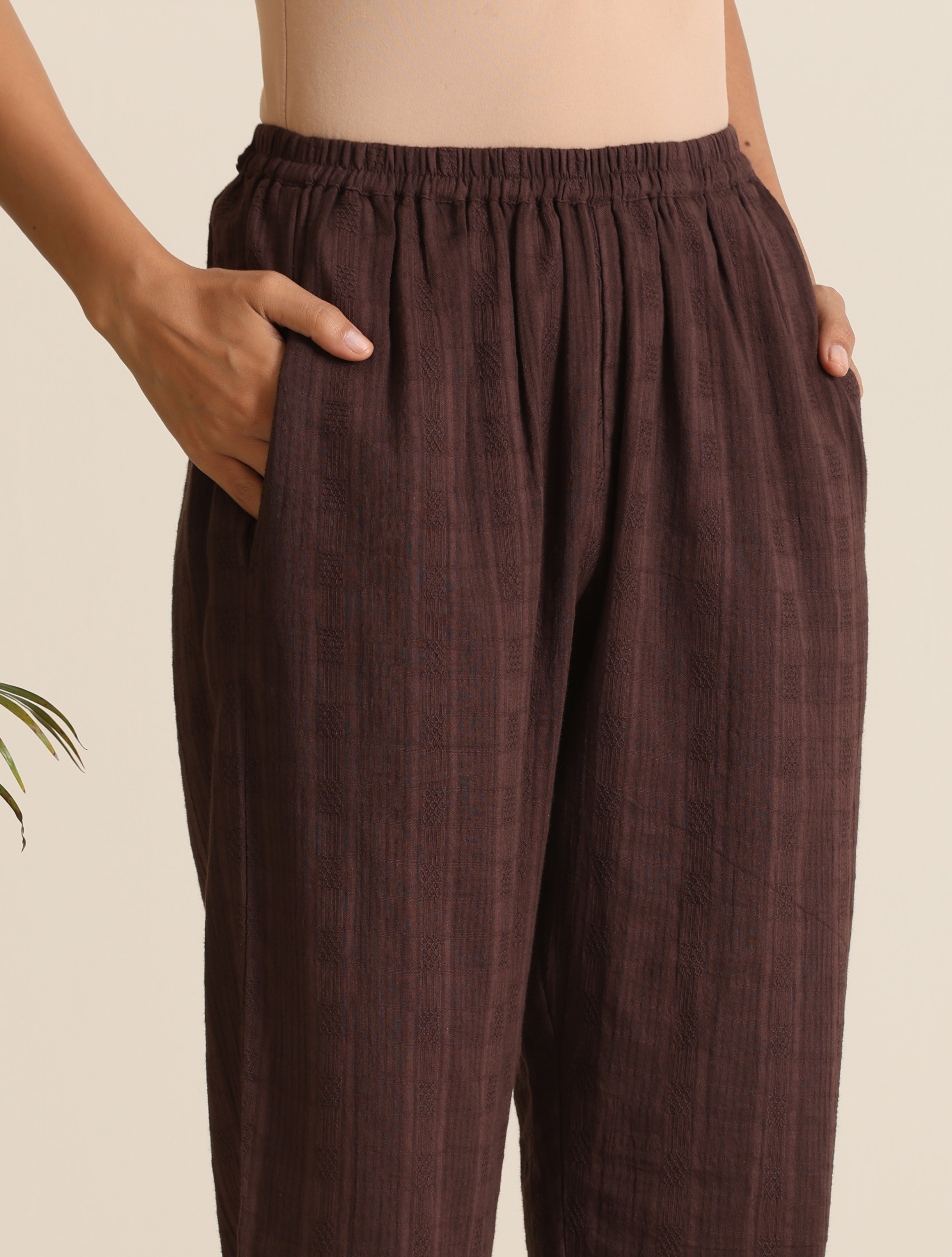 trueBrowns Cola Cotton Dobby Relaxed Co-ord Set