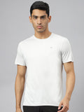 Alcis Men Anti-Static Soft-Touch Slim-Fit Sports for All Round Neck T-Shirt