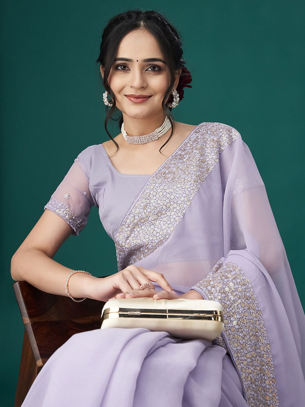 kasee Embroidered Sequinned Sarees