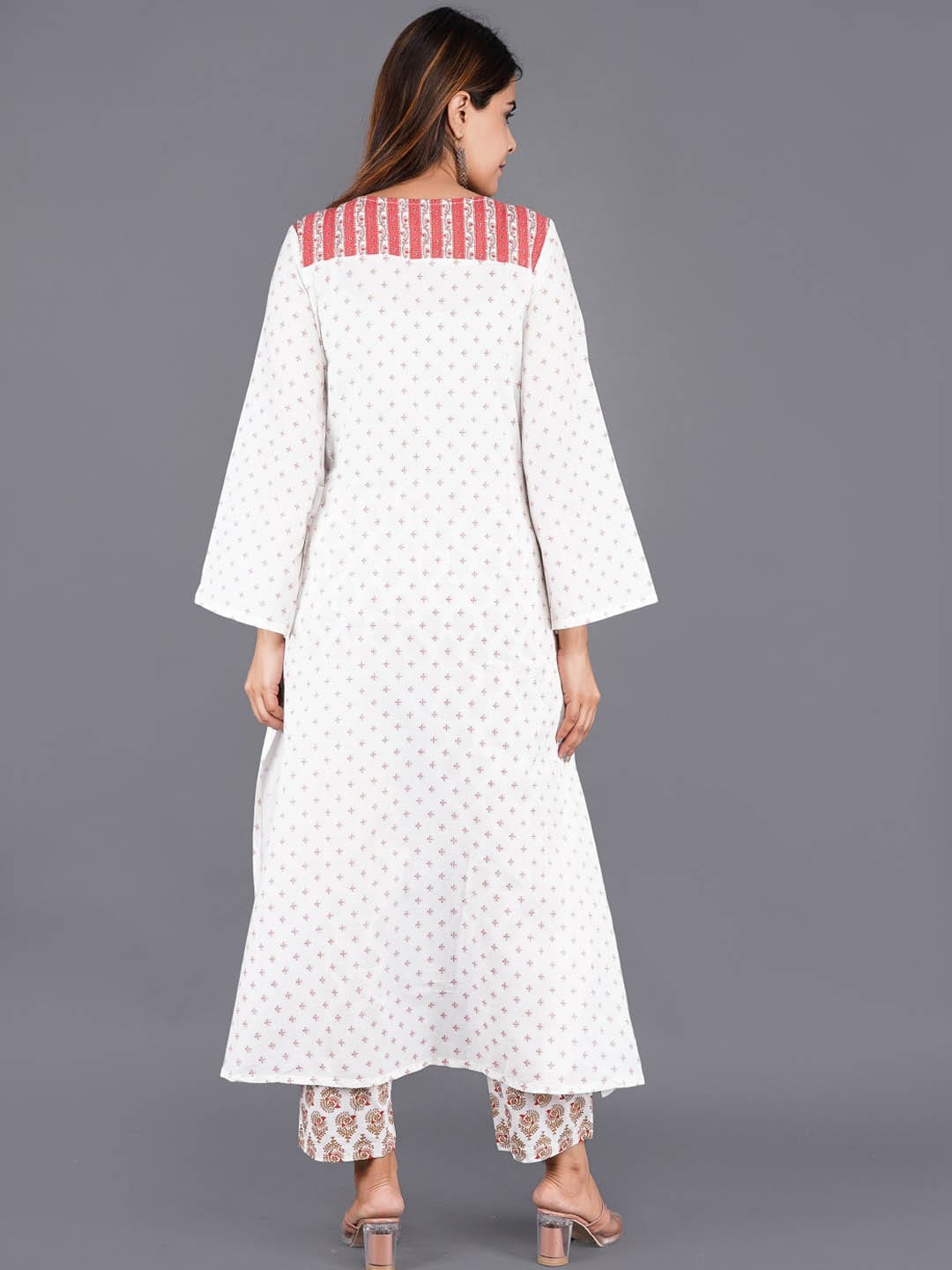 HERE&NOW Women Ethnic Motifs Flared Sleeves Indie Prints Kurta