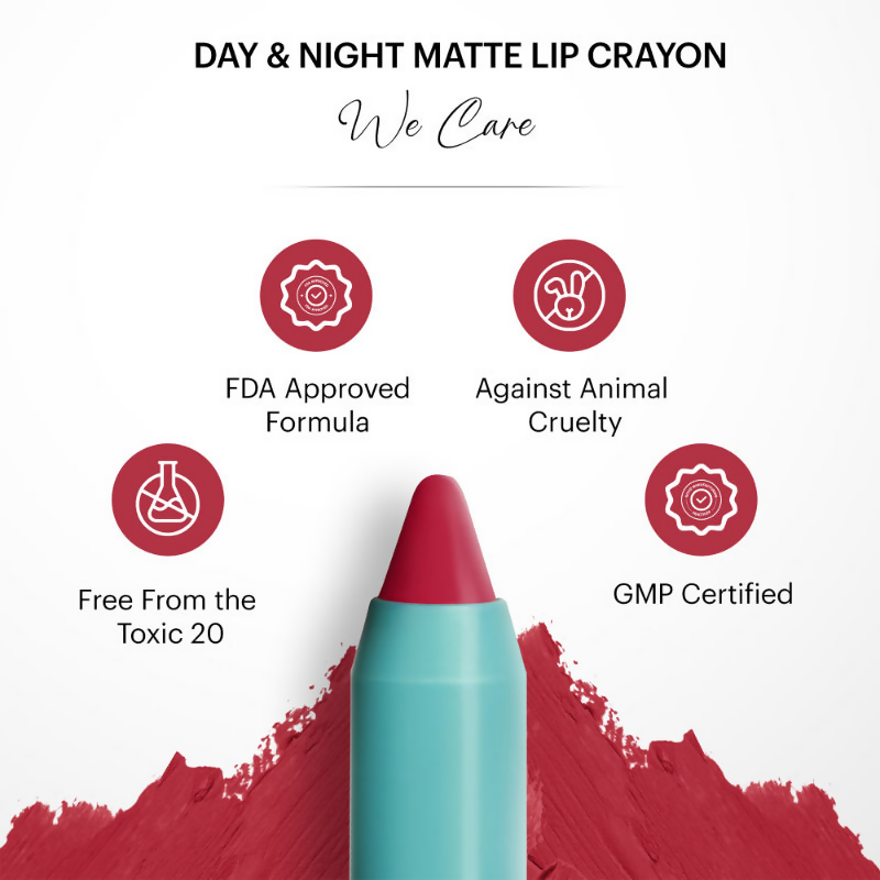 Parul Garg Beauty Day & Night Creamy Matte Lip Crayon - Show Stopper 12