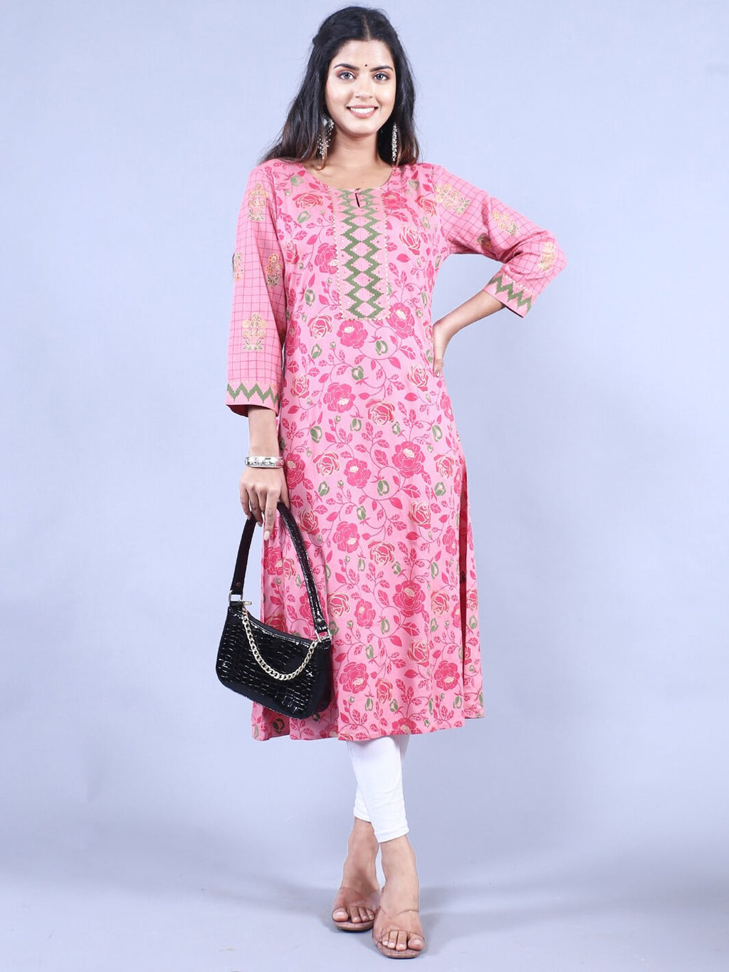 HERE&NOW Printed Straight Regular Fit Kurta