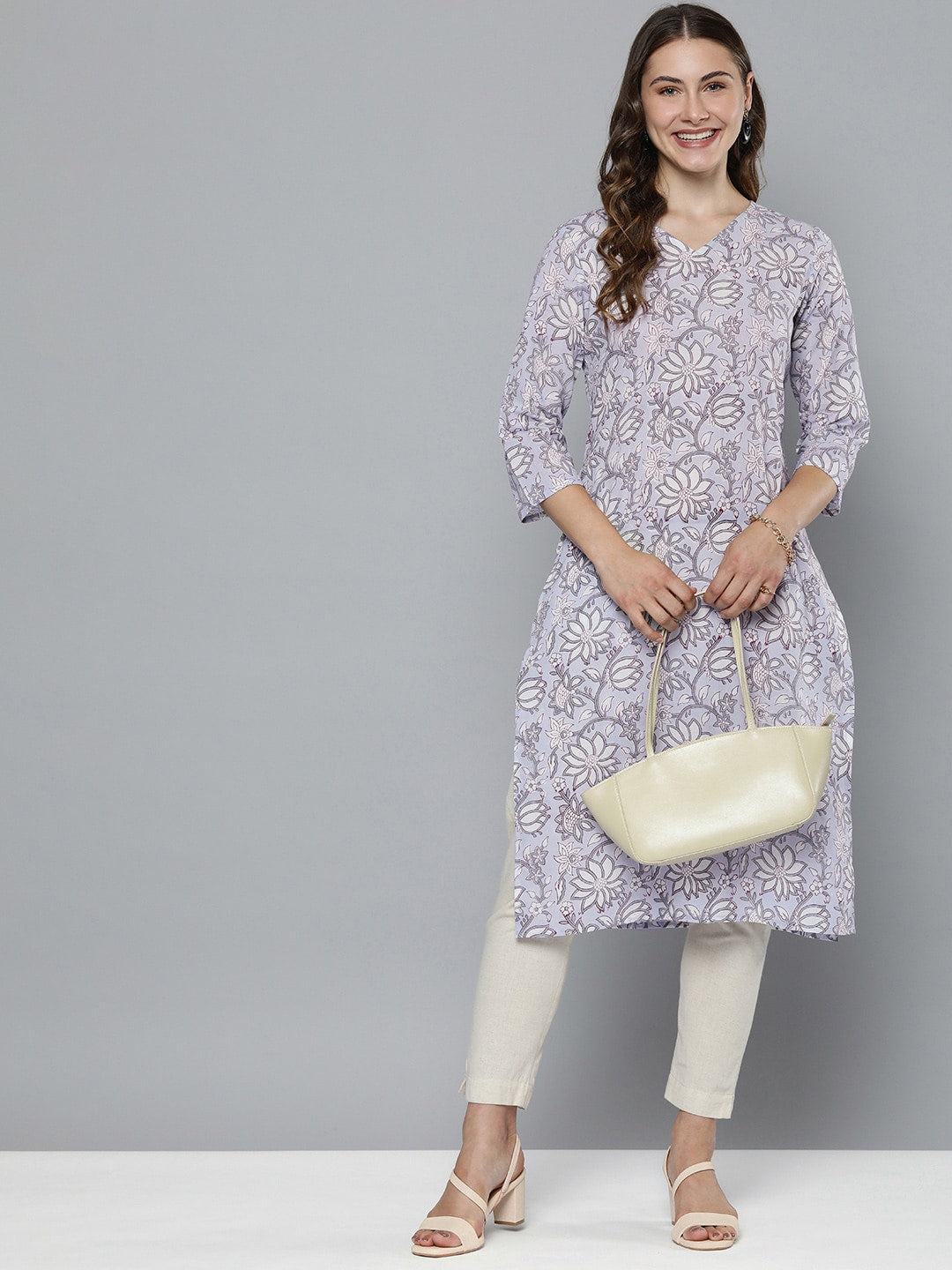 HERE&NOW Floral Printed Kurta