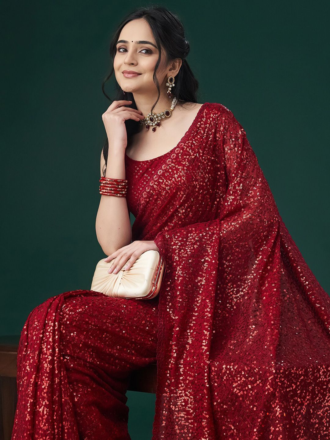 kasee Embellished Sequinned Saree