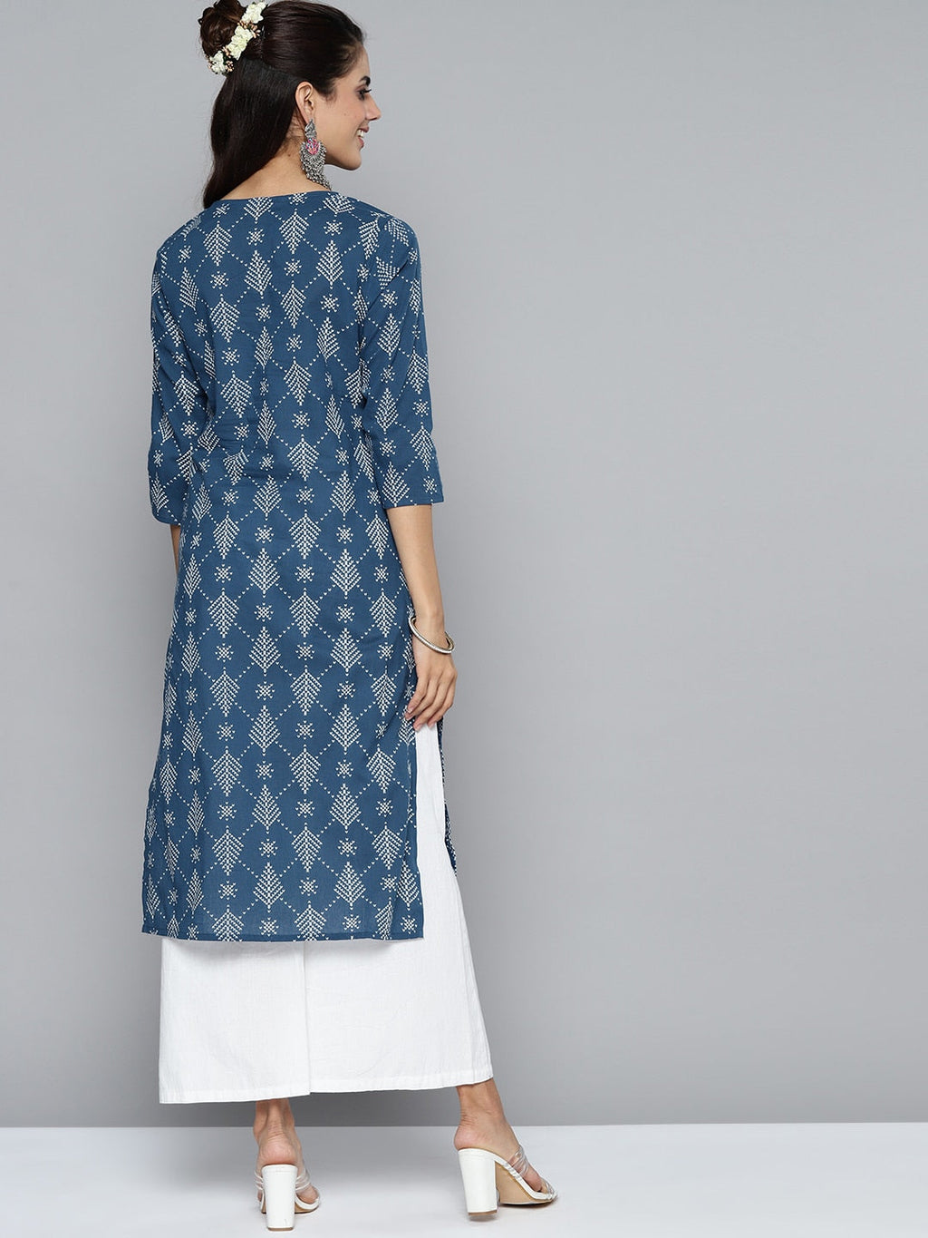 HERE&NOW Women Geometric Printed Kurta