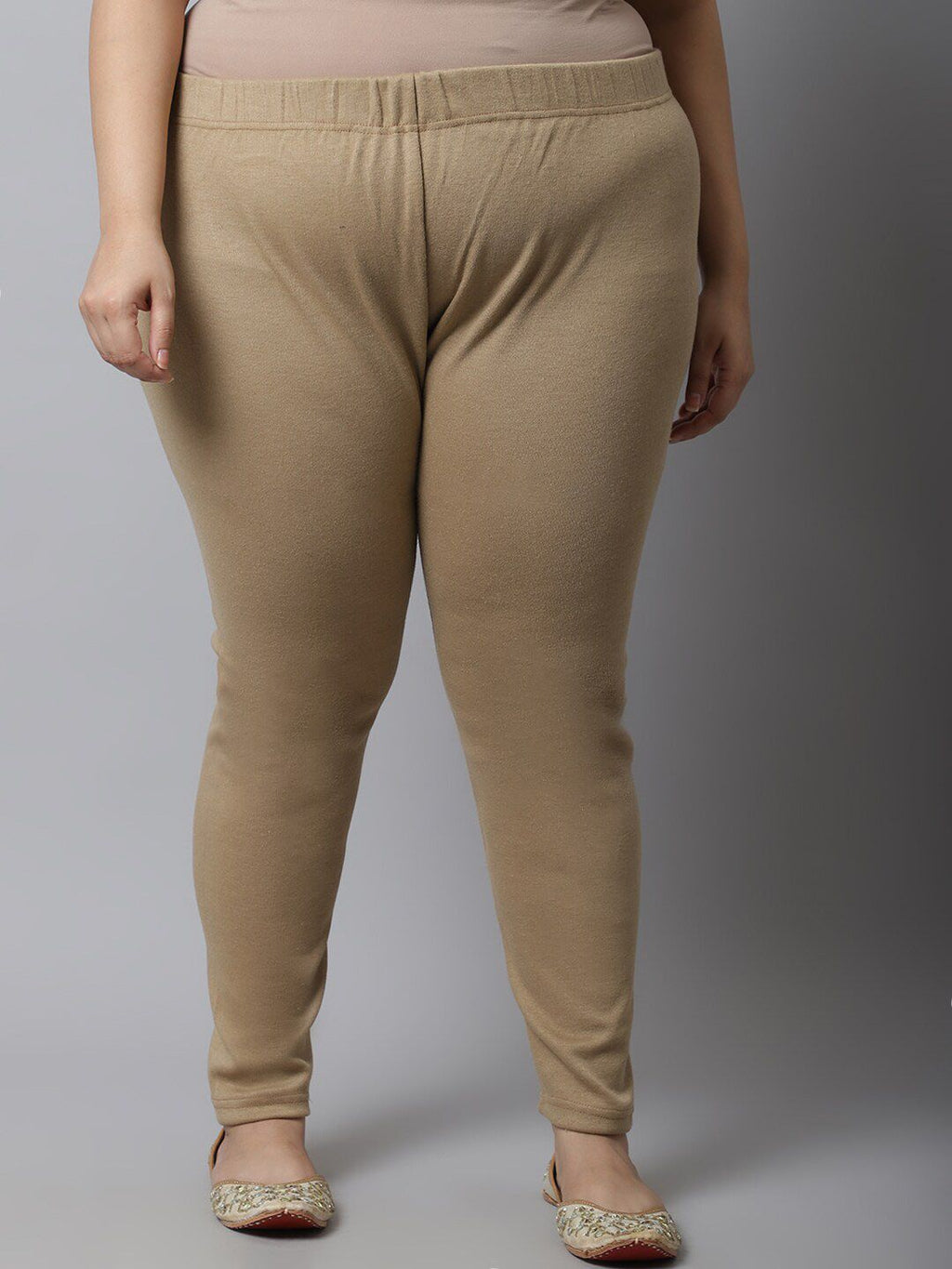 TAG 7 Women Pack Of 2 Plus Size Solid Ankle-Length Leggings